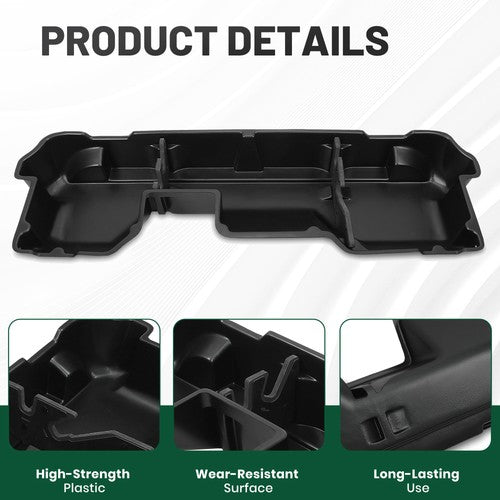 DURAFORCE Underseat Storage Case Box For 19-25 Dodge Ram 1500 Crew Cabs New Body Style