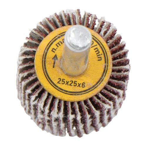 DURAFORCE 1" x 1" x 1/4" Aluminum Oxide Shank Mounted Flap Wheels 80 Grit - 50 Pack