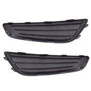DURAFORCE Left&Right Black Fog Light Cover For Ford Focus 15-2017 2018 Frame Bezel Trim