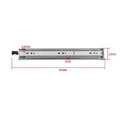 DURAFORCE 1 Pair of 14In Locking Drawer Slides Full Extension & Lock 150 lb Load Capacity