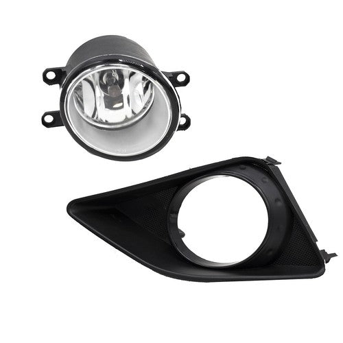 For 2009-2010 Toyota Corolla Front Bumper Fog Lights Lamps & Lower Grille Grill