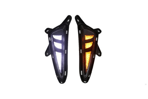 DURAFORCE Pair LED Fog Lights DRL Turn Signal Light LH + RH For 2016-2019 Toyota CHR C-HR