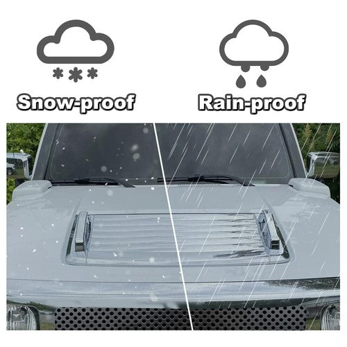Hood Deck Vent Panel Handle Cover Trim Chrome For 2006 To 2010 Hummer H3