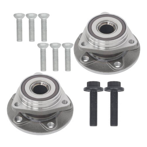 DURAFORCE 2Pc Front or Rear Wheel Hubs Bearing Assembly For Audi A3 Q3 S3 VW Jetta Golf