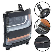 DURAFORCE w/ LED DRL HID/Xenon For Chevy Silverado 1500 2016-2018 Headlamp Left Headlight