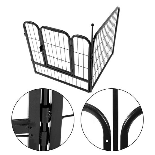 DURAFORCE 16 Panels 24x24 inch Dog Playpen Crate Fence Pet PlayPen Exercise Cage