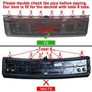 DURAFORCE For 2015-2023 Ford Mustang Glossy Black Rear Spoiler Trunk Deck Lid Panel Cover