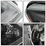 DURAFORCE Headlight Replacement For Nissan Rogue 2017 2018 2019 Right Side Chrome Housing
