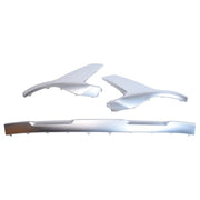 DURAFORCE Front Bumper Skid Plate Molding Deflector Silver For Hyundai Santa Fe 2021-2023