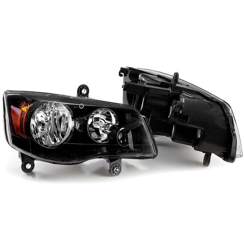 Pair Headlights for 2008-16 Chrysler Town and Country 2011-20 Dodge Grand Caravan