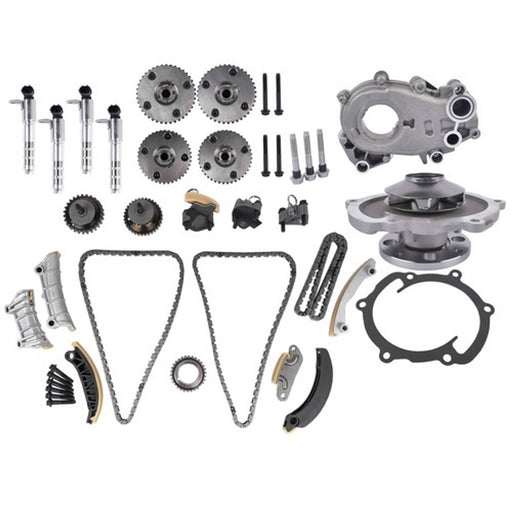 DURAFORCE Timing Chain Kit Oil & Water Pump VVT Sprockets for Cadillac ATS CTS GMC Acadia