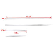 DURAFORCE 4 Pcs Chrome Side Skirt Door BODY MOLDINGS TRIMS For 2015-20 Chevrolet Impala