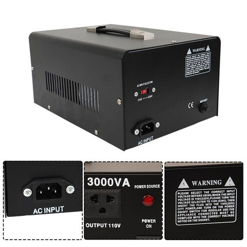 DURAFORCE 3000W Voltage Transformer Converter Step Up/Down 110-120V to 220-240V New
