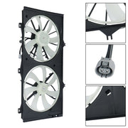 DURAFORCE 621238 Radiator Cooling Fan Assembly Dual Fan For Toyota Camry 2001 2002-2007