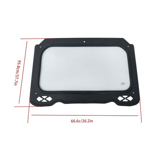 DURAFORCE 2014-2018 Full Glass Windshield W/Wiper Front For Polaris RZR 900 1000 Turbo