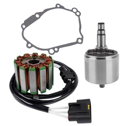 DURAFORCE Engine Stator Coil Magneto Rotor Assy w/ Flywheel Gasket for Yamaha YZF R1 04-08