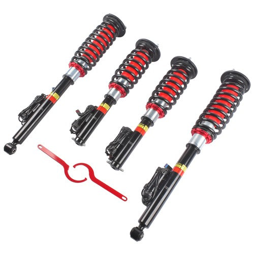 DURAFORCE 4x Front Rear Suspension Coilovers Coils w/Electric For S-Class W221 4Matic W221