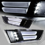 DURAFORCE LED Bumper Smoky Side Marker Lights Pair 2003-2007 for Infiniti G35 2Door Coupe