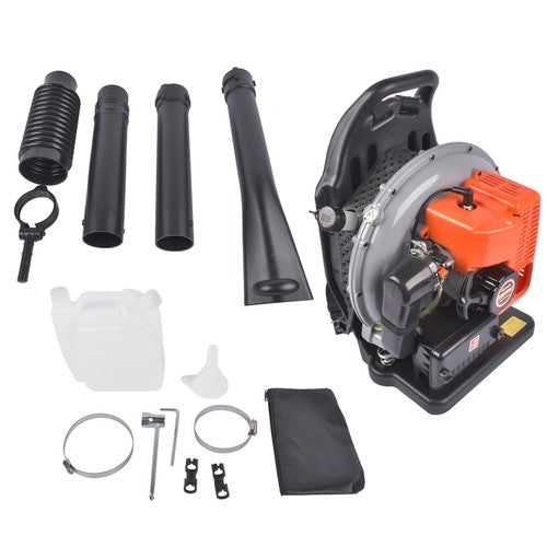 DURAFORCE Backpack Gas Powered Leaf Blower 63CC 2-Stroke 665CFM Air Volume 2700W Gasoline