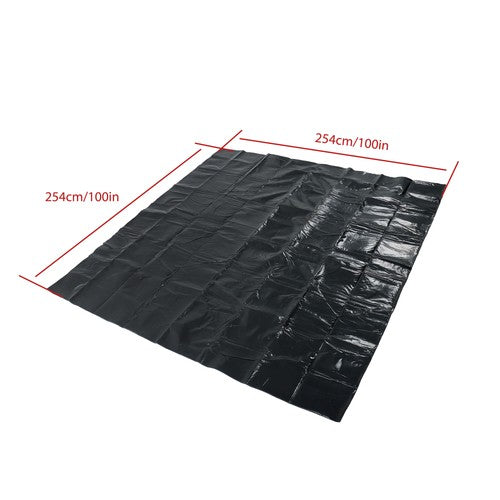 DURAFORCE 100x100" Inch Hot Tub Mat Inflatable Hot Tub Pad Outdoor Indoor Washable Square
