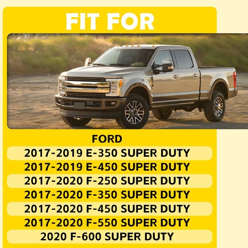 DURAFORCE Tailgate Handle For 2017-2020 Ford F-250 F-350 F-450 Super Duty Black chrome H