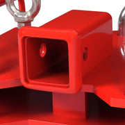 DURAFORCE 2'' Forklift Trailer Hitch Receiver Tow Hitch Attachments for Dual Pallet Fork