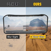 DURAFORCE 3-IN-1 Scratch Resistant Flip Windshield For Polaris General 1000 / 4 (2016+)