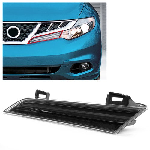 DURAFORCE Left LH Dark Gray Headlight Reflector Panel for 09-14 10 11 12 13 Nissan Murano
