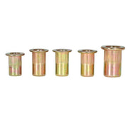 DURAFORCE Zinc Steel Rivet Nut Kit 300 Pack Rivnut Nutsert Assort 150pcs Metric+150pcs SAE