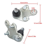 DURAFORCE Front Lower Ball Joints K500187 For Toyota Sienna Highlander RX350 2011 - 2019
