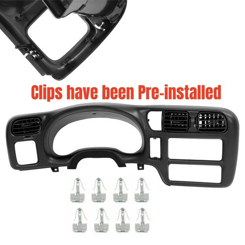 Black Dash Trim Bezel Fit For 1998 2004 Blazer Jimmy Sonoma S10 Bravada