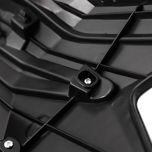 DURAFORCE Chrome Black Front Upper Grille Grill Assembly for 2016-2018 Honda HR-V HRV