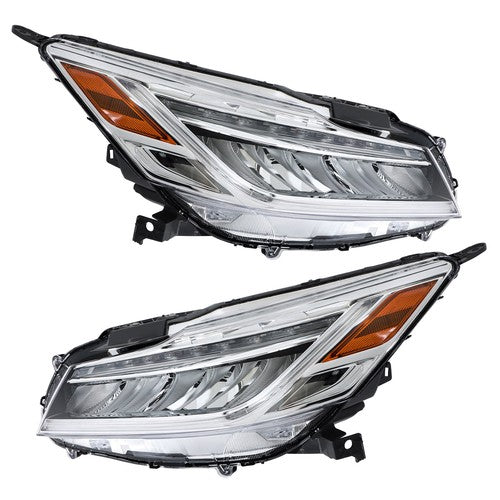 DURAFORCE Headlights Fit For Honda Accord Sedan 2016-2017 Projector LH & RH Pair Set LED
