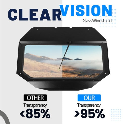 Glass Front Windshield With Wiper For Can-Am Maverick X3 DS RC 2017 2025 ATV UTV