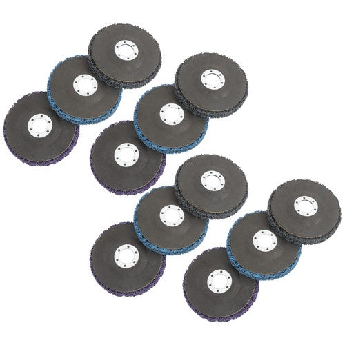 DURAFORCE 12 Pack: 4-1/2 x 7/8 Inch Diamond Grinding Discs Set 3 Colors for Angle Grinder