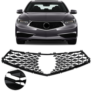 DURAFORCE Front Bumper Black Grille Grill Assembly for 2018-2020 for Acura TLX 1PCS