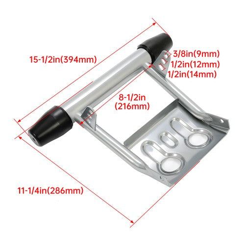 DURAFORCE Front Bumper Guard + rubber end caps For Yamaha Banshee 350 YFZ350 87-06 Silver