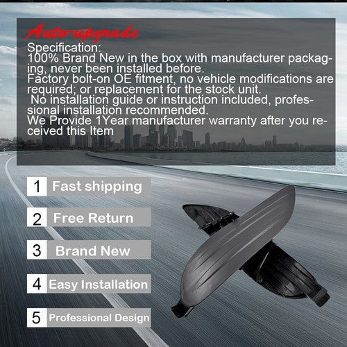 DURAFORCE Left + Right Fit For Toyota Corolla 2005-2008 1.8L Fog Light Lamps Cover Insert