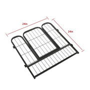 DURAFORCE 24 Panels 24x24 inch Dog Playpen Crate Fence Pet PlayPen Exercise Cage