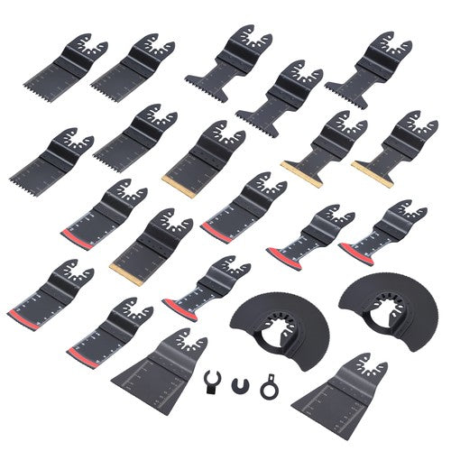 DURAFORCE 25PCS Oscillating Tool Professional Bi-Metal Multitool Blades Kits for Wood Nail