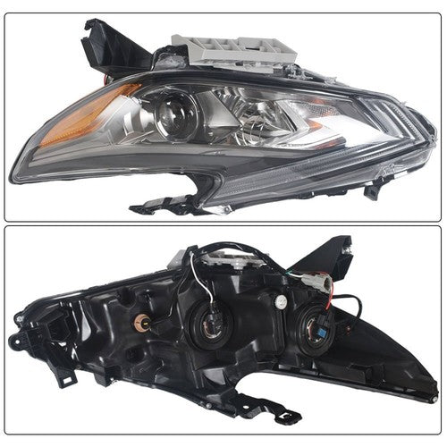 DURAFORCE For Nissan Altima 2016-2018 Headlights W/O LED DRL Black Driver Left Side LH