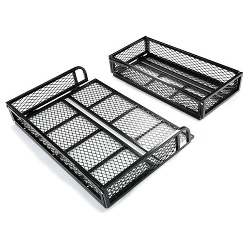DURAFORCE Front Rear Cargo Basket Luggage Carrier Mesh Rack Black Steel for ATV
