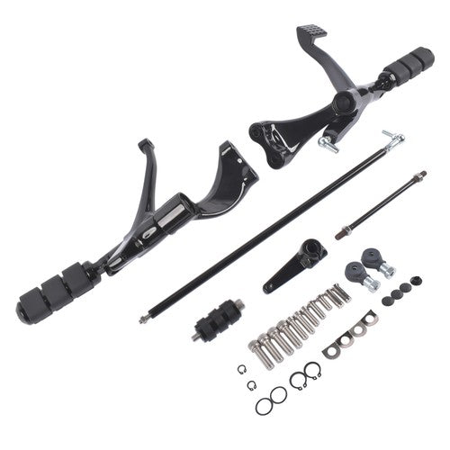 DURAFORCE Forward Controls Foot Pegs Levers Linkages For HarleySportster 883/1200 Aluminum