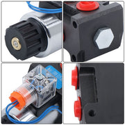 DURAFORCE 13GPM Hydraulic Adjustable Variable Flow Control Valve 6 Port 12V DC New