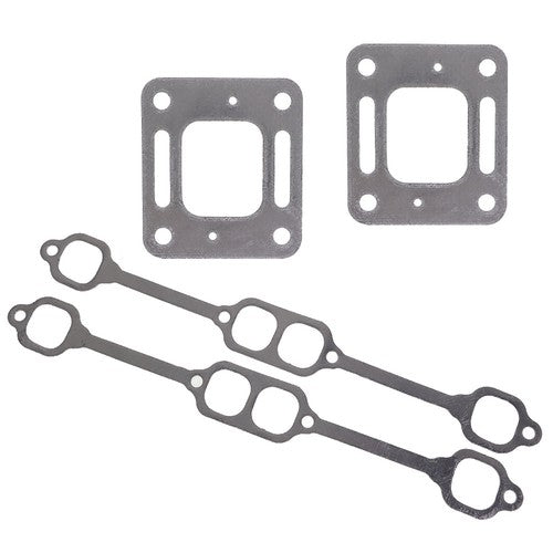 DURAFORCE For Mercruiser 5.0 mpi 5.7 350 mag riser block v8 elbow kit Gasket Manifold