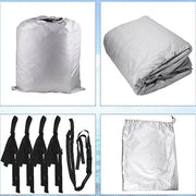 DURAFORCE 21-24FT Waterproof Boat Cover Trailerable Pontoon Dust Resistant Gray-Color