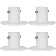 DURAFORCE 4 Pack Aluminum Slide Deck Flange w/ Flange Bolt For Inground Swimming Pools