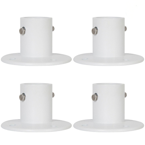DURAFORCE 4 Pack Aluminum Slide Deck Flange w/ Flange Bolt For Inground Swimming Pools