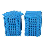 DURAFORCE 55PCS 12 x 12in Interlocking Drainage Floor Tiles Modular Interlocking Tile Blue