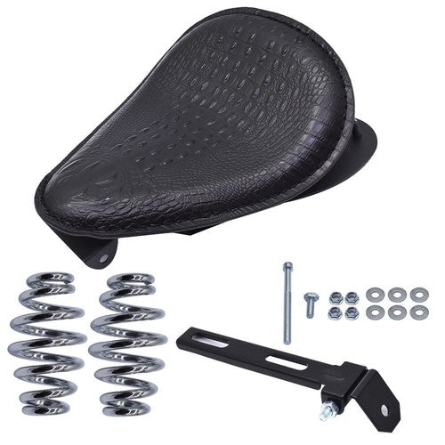 DURAFORCE NEW For Yamaha VStar 1300 1100 950 650 Black Motorcycle Bobber Solo Seat Spring